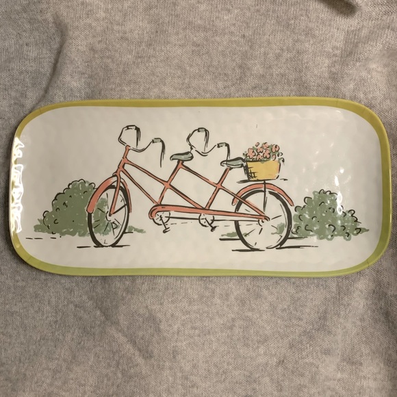 NWT Bicycle Built For Two Melamine Tray